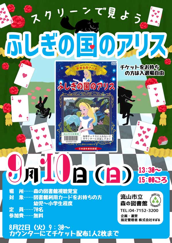 ふしぎの国のアリス映画ポスター