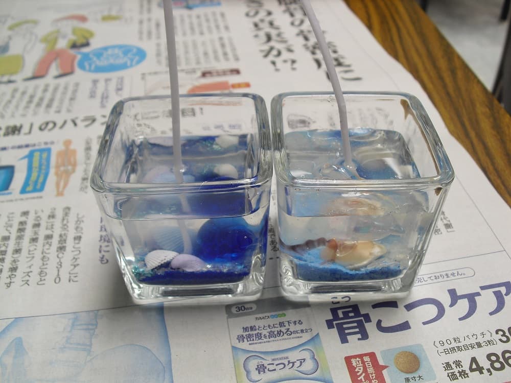 親子で作るジェルキャンドル8
